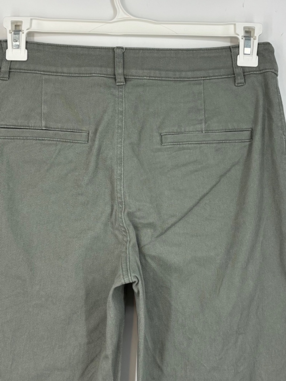 Loft Womens Size 6 The Palmer Wide Leg Jeans Sage Green Gray Patch Pockets Light - Picture 8 of 9
